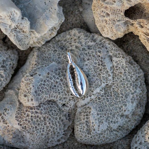 Sterling Silver Cowrie Shell Pendant