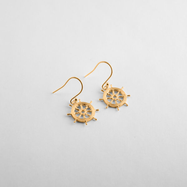 Ship's Wheel Earrings - Image 3