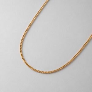 Gold Round Curb 40g Chain