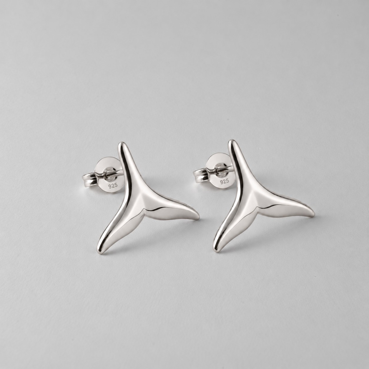 Whale Tail Studs
