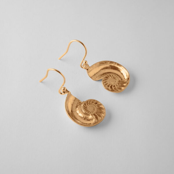 Nautilus Shell Earrings - Image 3