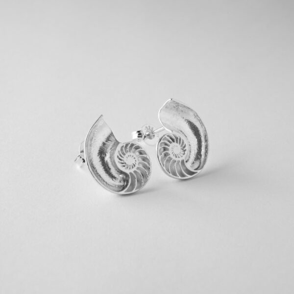 Nautilus Shell Studs