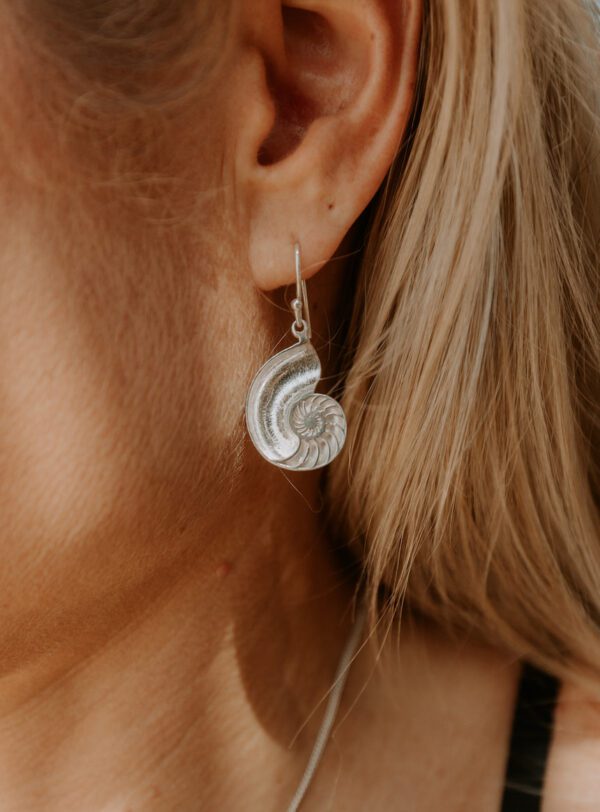 Nautilus Shell Earrings - Image 5