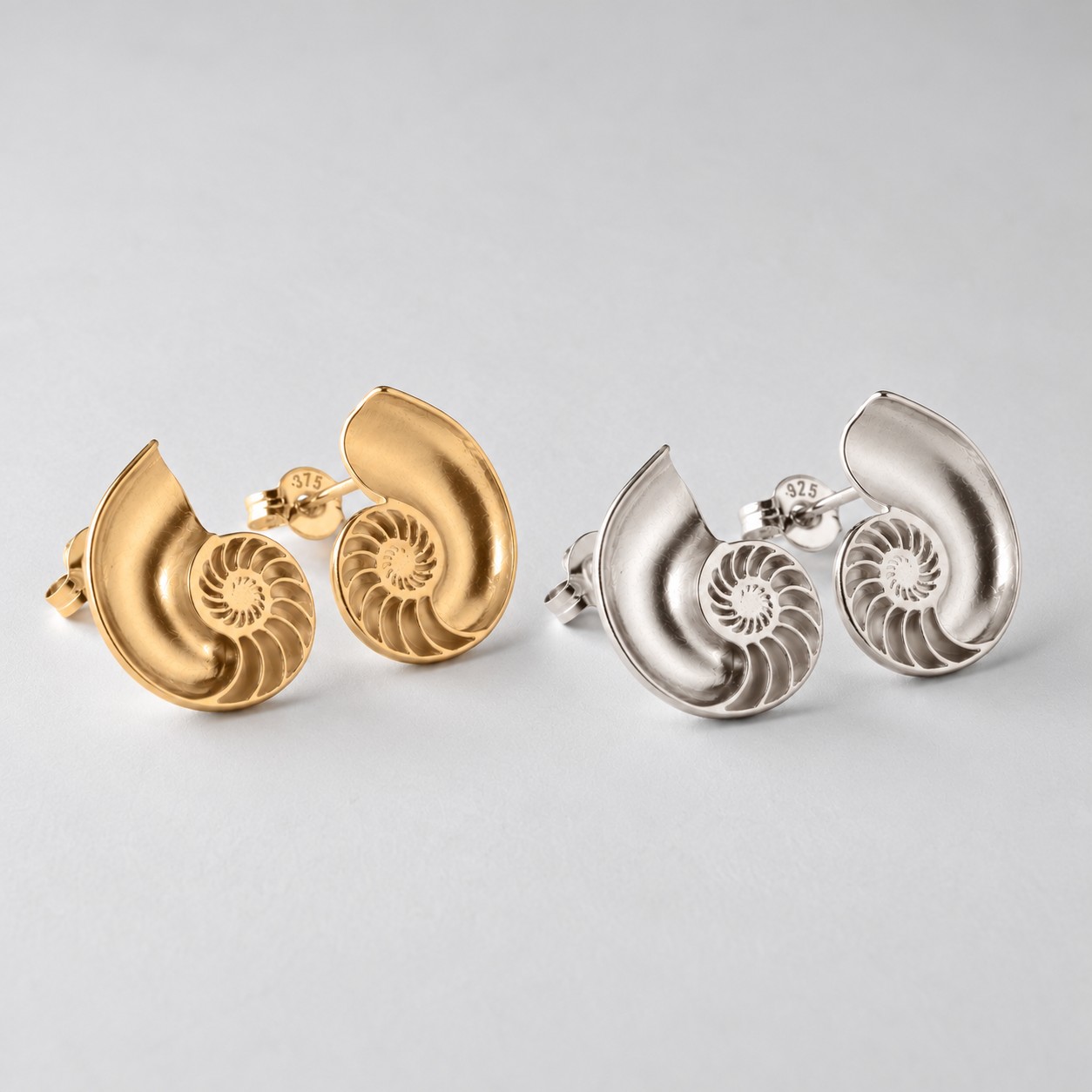 Nautilus Shell Studs - Image 2