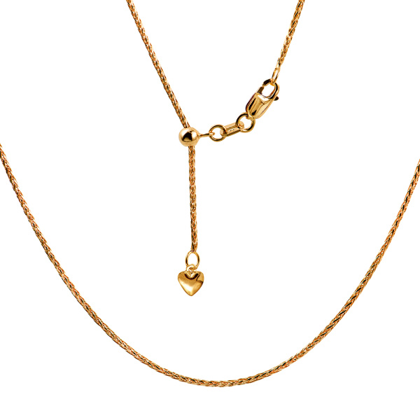 Gold Adjustable Wheat Chain