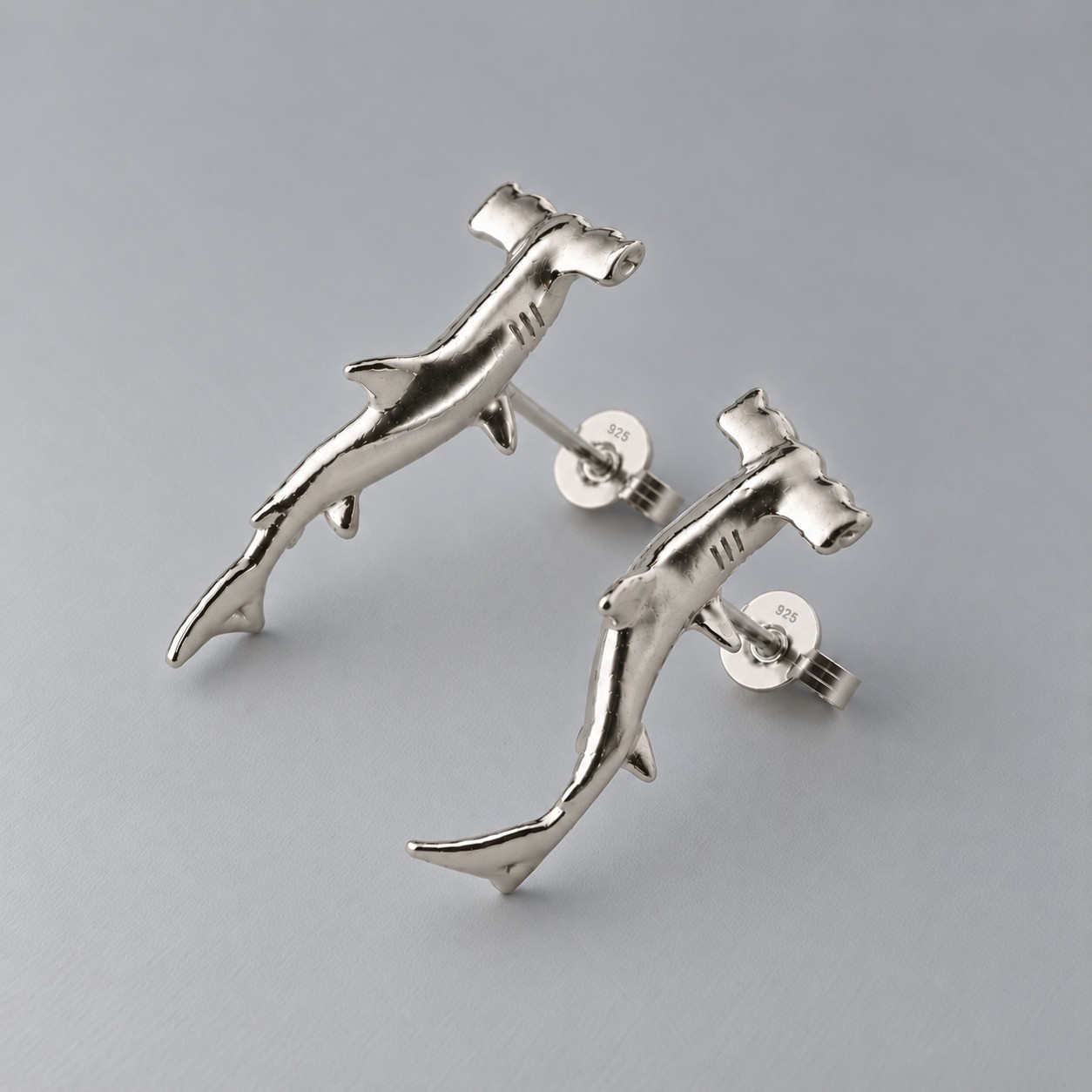 Hammerhead Shark Studs