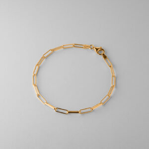 Gold Paperclip Bracelet